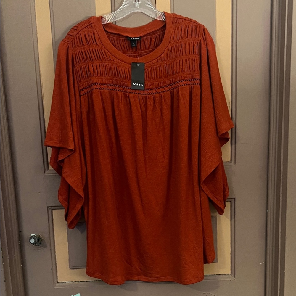 Torrid Women's Terracotta Blouse